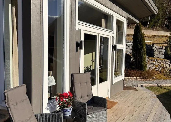 Fjord With Panoramic View & Private Balcony Luster